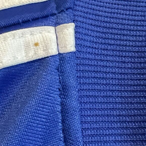 Linea Uomo LU Track Jacket Mens XL Blue 2 Stripes Dazzle Full Zip Run Activewear - Picture 4 of 12